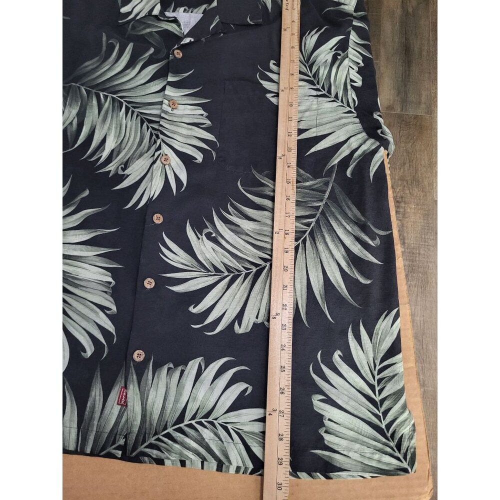 Tommy Bahama Men's XL Silk Tropical Palm Resort Button Up Shirt Travel Hawaiian - Picture 5 of 6
